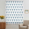 thumbnail image 3 of Blue Palm Trees Sheer Curtains 84 Inches Long, Summer Botanical Tropical Plants Light Filering Curtains, Breathable Simi Curtain Privacy Drapes for Living Room Bedroom Lightweight Window Treatment, 3 of 9