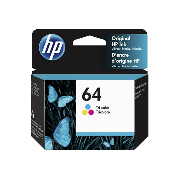 HP 64 - 4 ml - color (cyan, magenta, yellow) - original - ink cartridge - for ENVY Photo 62XX, Photo 71XX, Photo 78XX; Tango; Tango X