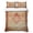 Light Brown, variant on Twin XL Quilt Set 68''x98'', Red Beige Lightweight Bedspread Coverlet Set with 2 Pillow Shams, Vintage Boho Ethnic Geometric Abstract Art Breathable All Season Quilt Bedding for Dorm/Guest Room