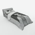 thumbnail image 2 of Ambesonne Retro Bedding Set 3 Pcs, Bob Haired Posh Lady, Twin XL, Black Grey and White, 2 of 2