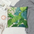 thumbnail image 2 of Shiartex Banana Leaf Pillow Covers, Square Short Plush Tropical Palm Leaves Pillow Cover for Home, Sofa, Western Couch, Living Room. Outdoor Decorative Pillow Covers 24x24in, 2 of 5