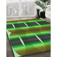 thumbnail image 3 of Ahgly Company Machine Washable Indoor Round Transitional Army Green Area Rugs, 7' Round, 3 of 7