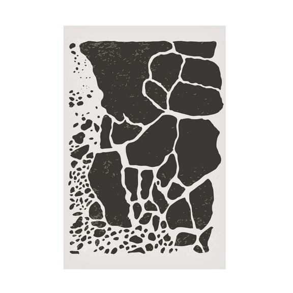 Trademark Fine Art jay stanley Black Abstract Collection 1 Canvas Wall Art