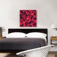 thumbnail image 2 of ARTCANVAS Pink Maroon Black Camo Camouflage Cat Kitten Pattern Canvas Art Print - Size: 26" x 26" (0.75" Deep), 2 of 9
