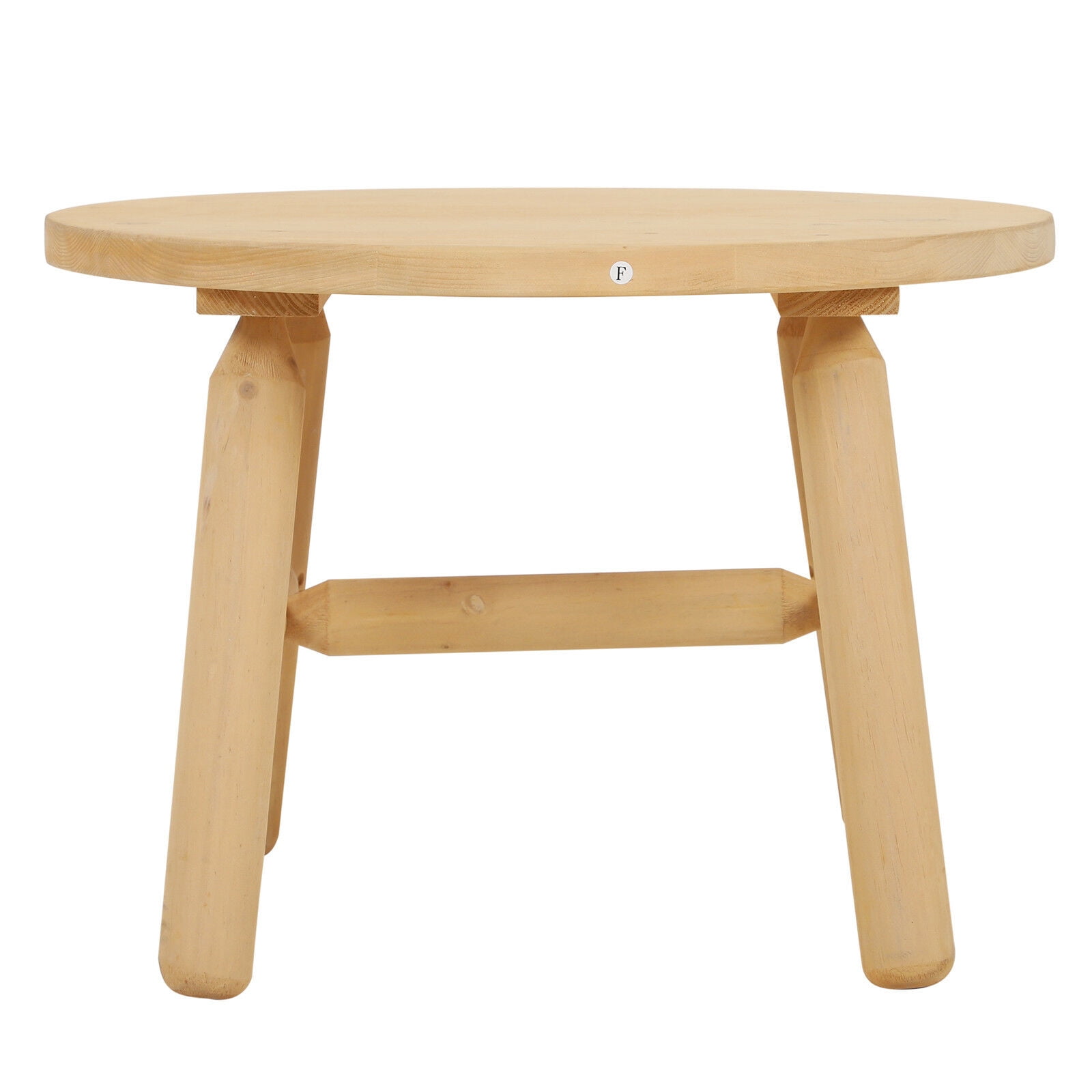 25 Round Log Coffee Table Outdoor Side Natural
