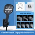 thumbnail image 3 of Super Strong Shower Head with 7 Functions Handheld and Rain Spray Booster for Bathroom with Hose Bracket Set, 3 of 3