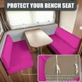 thumbnail image 2 of XYZCANDO Purple red RV Dinette Cushion Covers Stretchable Couch Cushion Covers Solid Color Print Washable Slip Covers for Loveseat Sofa Slip Covers for 2 Seat Cushion Couch Designed Gifts, 2 of 7