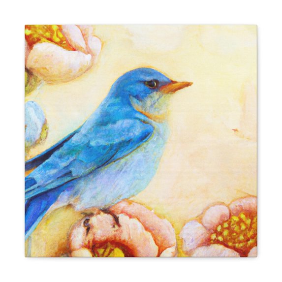 Bluebird In Bloom - Canvas