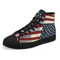 thumbnail image 6 of America Strong Jesus Christ Joshua 1 9 High Top Canvas Shoes Sneakers Black Size 13, 6 of 7