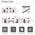 thumbnail image 3 of Yayeee Faucet Mat for Kitchen Sink 30" Diatomite Long Splash Guard Pad, White Simple Shapes, 2 Pack, 3 of 7