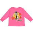 thumbnail image 3 of Inktastic Retro Hula Girl Girls Long Sleeve Toddler T-Shirt, 3 of 5