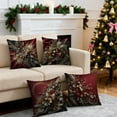 thumbnail image 2 of Christmas Decorative Pillow Covers for Couch 18x18" Christmas Decorative Pillow Cases with Soft Fabric Hidden Zipper Xmas Decorations, 2 of 7