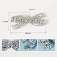 thumbnail image 2 of Austrian Crystal Hair Clips, Rhinestones Hairpins Barrettes, White Sparkly Hairgrip Hair Headwear Accessories for Women Girl, 2 of 4