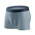 thumbnail image 1 of Men Ice Silk Flat Angle Underpants Loose Frivolous Breathable Elastic Exercise Home, 1 of 6