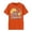 Orange, variant on Active Tops Women Graphic Print Short Sleeve T Shirt for Everyday Wear with Crew Neck Casual Top for Women by Red M
