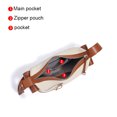 thumbnail image 5 of Genuine Cowhide Women Hobo Bag, White Brown Leather Crossbody Shoulder Handbag, 5 of 12