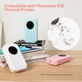 thumbnail image 1 of Yeacher Cable Label Paper Self-Adhesive Thermal Paper Roll 12.5*74+35mm 65sheets/roll Compatible with Phomemo D30 Thermal Printer for Home Office Organization, 1 of 7