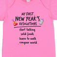 thumbnail image 4 of Inktastic My First New Year's Resolutions Boys or Girls Baby Bodysuit, 4 of 5