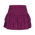 thumbnail image 5 of Levmjia Women's Tennis Skirt With Shorts Pleated Solid Color Skirt Summer Casual Mesh A-Line Mini Skirt Yoga Sports Party Beach Vacation Daily Wear, 5 of 8