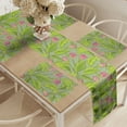 thumbnail image 2 of Ambesonne Botanical Table Runner & Placemats, Turmeric Flower Blossom, Placemat 4 pcs + Runner 12"x72", Green Apple Green, 2 of 2