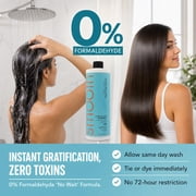 KERAGEN - Brazilian Keratin Smoothing Treatment, Blowout Straightening System for Dry and Damaged Hair, Formaldehyde Free, 16 Oz - Eliminate Curls and Frizz, Fine to Medium Hair