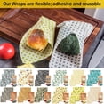 thumbnail image 6 of Osdhezcn Sustainable Food Preservation with 3 Natural Beeswaxs Cloth Wraps Washable and Reusable Portable Kitchen Supplies, 6 of 8
