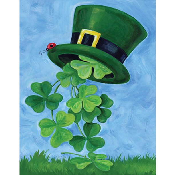 Pintura de diamante 5D DIY Taladro redondo completo Día de San Patricio Decoración del hogar (B6017) FLhrweasw Nuevo