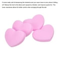 thumbnail image 4 of Uxcell Tennis Vibration Dampener, 10 Pack Heart Shock Absorber Pale Pink, 4 of 6