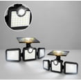 thumbnail image 1 of 2pzs Luz Lámpara Solar Focos Led De Pared Exteriores Sensor Modelo Negro, 1 of 4