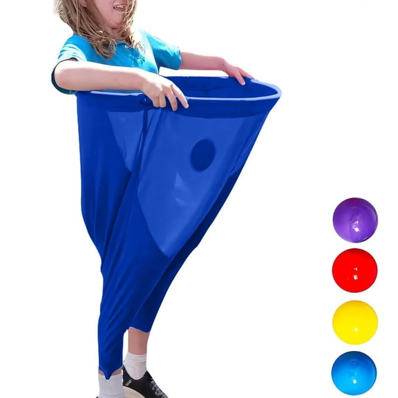 Granny Pants Yard Game Set with 2 Balls (Random color) Giant Outdoor Tossing Game for Adults & Family Parties Giant Stretchy Pants, Fun Tossing Games Props for Outdoor Parties, Group Gatherings