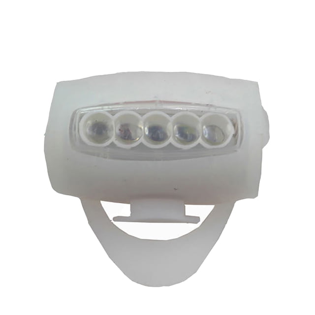 Opolski Bike Bicycle Head Front Rear Cycling 7LED Warning Light Silicone Safety Lamp