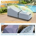 thumbnail image 2 of Patio Chaise Lounge Cover with Handles (84L x 32W x 32H) inch, 2 of 7