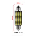 thumbnail image 4 of 6x 41mm Car Interior LED Bombillas Luz de 12V Tablero Luces Luz de licencia Negro kusrkot luz de la puerta del coche audi, 4 of 4