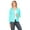 Aqua, variant on Women's Casual Office Work Long Sleeve Open Front Blazer Jacket