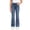 00-Light Blue191, variant on Lullu Girls Star Embroidery Flared Jeans Slim Fit Stretch Bootcut Denim Pants, Sizes 6-12