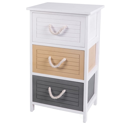 paper rope 3 drawer chest