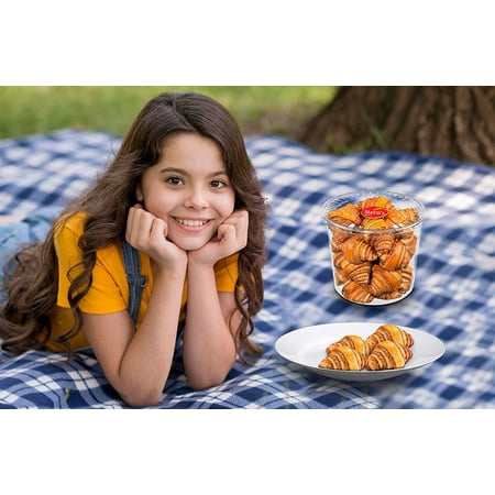 Cinnamon Croissants | Cinnamon Buns | Breakfast Pastry | Approx 20 Rugelach Pastries Cinnamon Croissants | No Coloring Added | Dairy & Nut Free | Stern’s Bakery (Club Size - 19 oz)