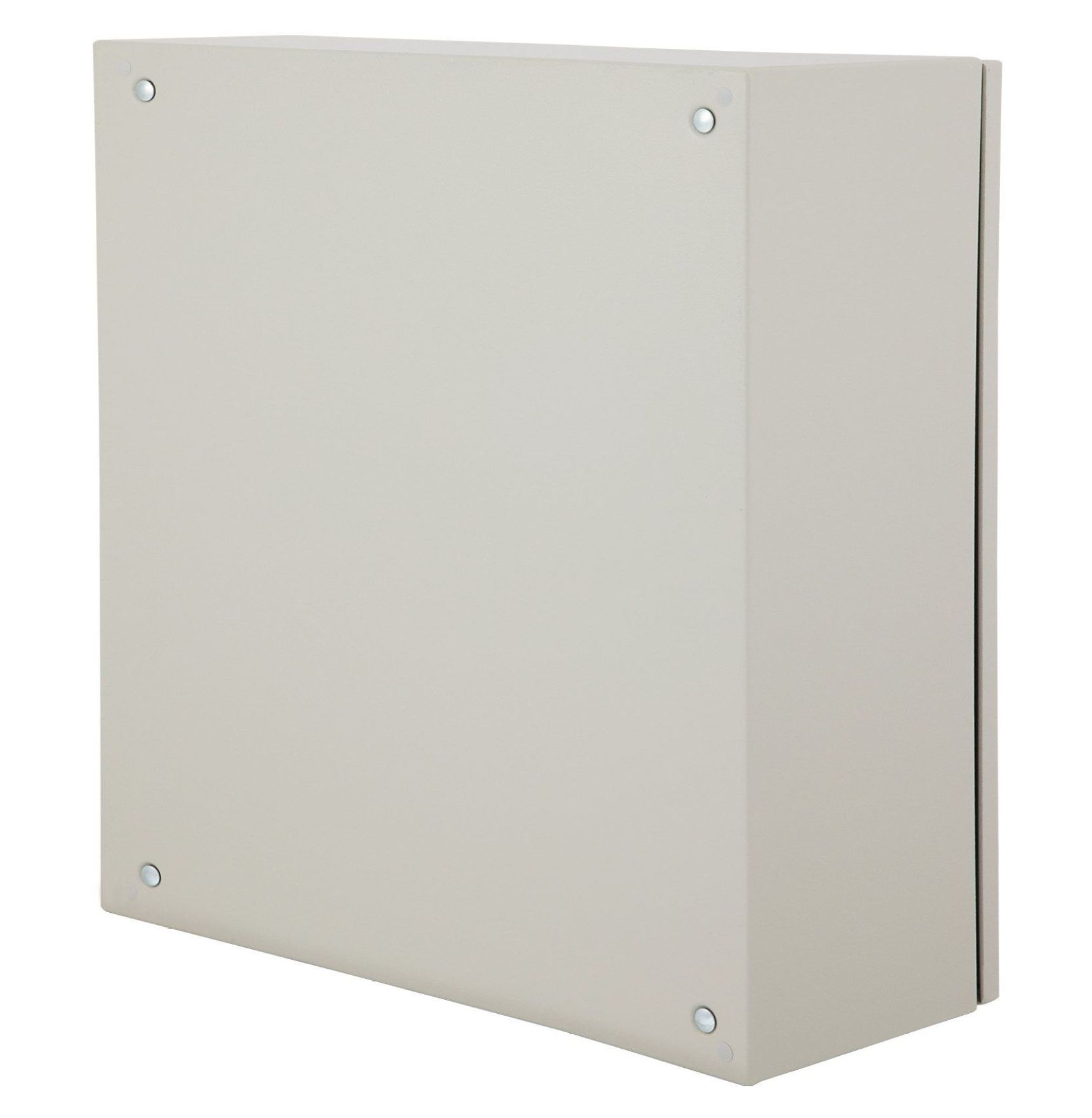 Electrical Enclosure 24x24x12 NEMA 4 Outdoor Box, IP65 Waterproof Steel Junction Box, Hinged, Indoor/Outdoor Use, Rain Cover Compatible