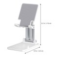 thumbnail image 2 of Tablet desktop double pole folding lifting universal bracket (white), 2 of 6