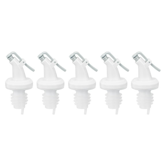 Olive Oil Spouts, 5Pcs Oil Vinegar Bottle Stopper Spout for 7/8" Bottle Mouth (Blue)