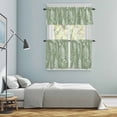 thumbnail image 5 of Sage Green Botanical Kitchen Curtains Sets for Windows 36 Inch Length, Farmhouse Country Leaves Plant Rod Pocket Window Treatments Tier Curtains and Valances Set for Bedroom/Bathroom, 5 of 8