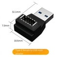thumbnail image 4 of USB 3.1 Front Panel Header USB Type-C to Type-E Cable Adapter Connector Type C Male to Type E Female Cable Adapter, 4 of 6