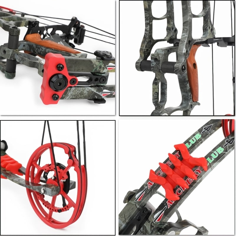 Composite bow set, with a tensile weight of 30-60 pounds, suitable for adult shooting, archery, and hunting