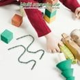 thumbnail image 2 of 200pcs Bricolaje Palos con purpurina Twist Glitter Sticks Christmas Twist Sticks DIY Christmas Stick (Verde), 2 of 6