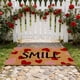 thumbnail image 5 of Felpudo de bienvenida de San Valentín con corazones rojos y rosas | Alfombra antideslizante para interior y exterior, ideal para porche y entrada | Tapete decorativo de 40 x 60 cm, 5 of 6