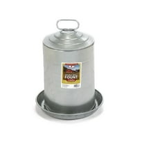 Little Giant Double Wall Metal Poultry Fount 3 Gallon