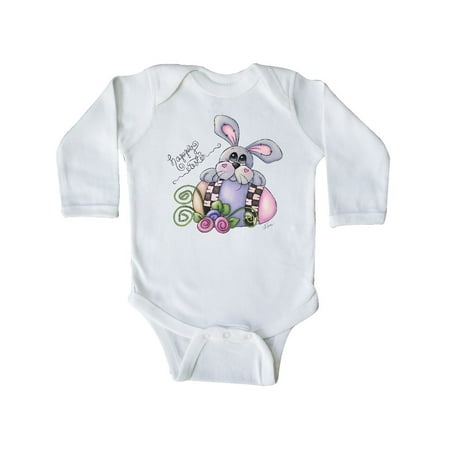 

Inktastic Happy Easter Bunny Rabbit Gift Baby Boy Long Sleeve Bodysuit