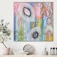 thumbnail image 3 of Giant Art Canvas  30x30 Flowers of the Sea 44 Framed in Pink, 3 of 3