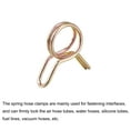 thumbnail image 4 of Double Wire Spring Hose Clamp, 65Mn Steel 6mm Fuel Line Silicone Tube Spring Clips, Color Zinc Plated, 20 Pack, 4 of 5