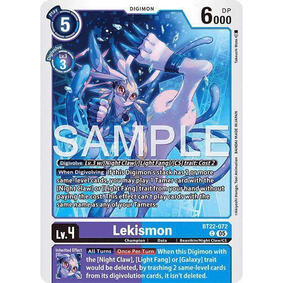 Digimon Cyber Eden Common Lekismon BT22-072